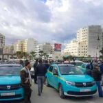 بوقفة احتجاجية للطاكسيات الصغيرة