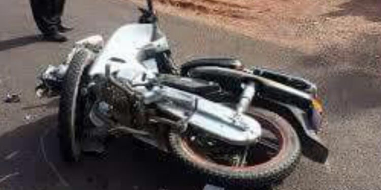 حادث سير دراجة نارية