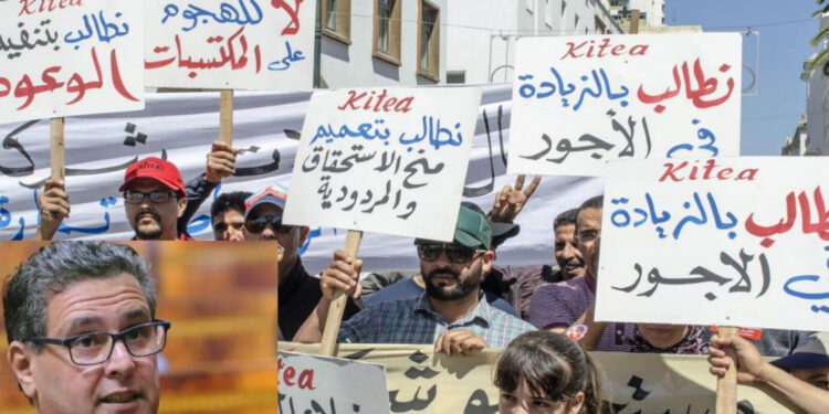 احتجاجات أخنوش