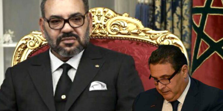 الملك محمد السادس وأخنوش