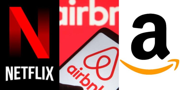 'نيتفليكس'' و ''أمازون'' و''آيربينبي''