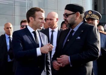 الملك محمد السادس و ايمانويل ماكرون