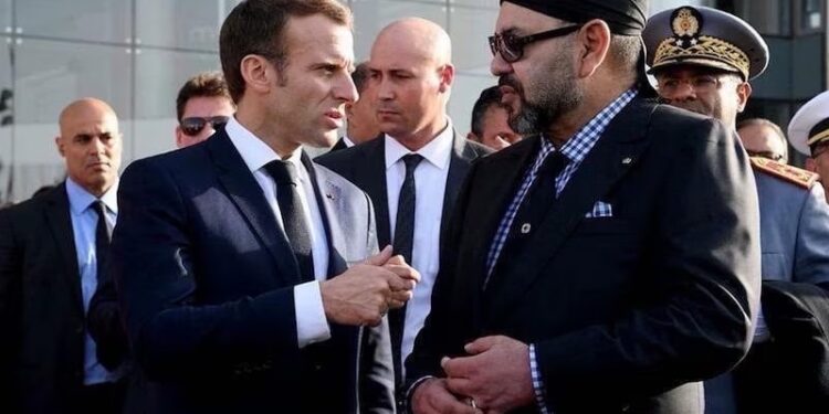 الملك محمد السادس و ايمانويل ماكرون