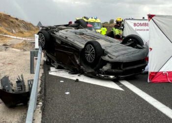 مصرع شاب وجرح 8 في حادثة سير خطيرة بإسبانيا