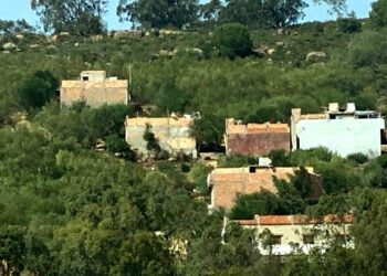 بناء منازل وسط غابة اشراقة ضواحي طنجة