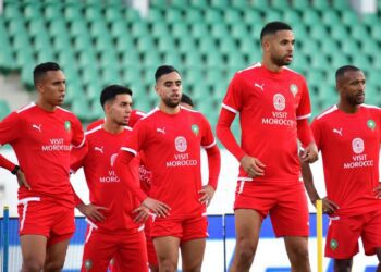 استعدادات لاعبي منتخب المغرب ضد افريقيا الوسطى