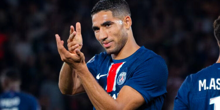 أشرف حكيمي أفضل لاعب في الدوري الفرنسي