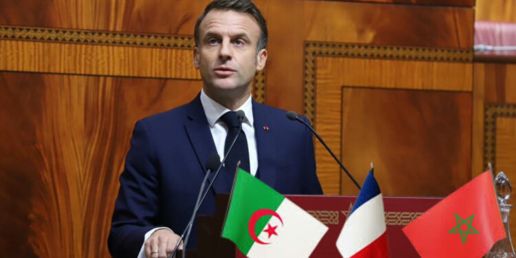 خطاب ماكرون من داخل البرلمان المغربي سكتة قلبية لدولة الجزائر