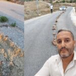 طريق بني حرشن السيئة