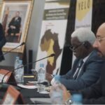 منير الليموري رفقة الكاميروني رئيس منظمة الاتحاد الإفريقي