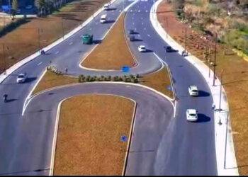 تصميم المدار الطرقي اللولبي