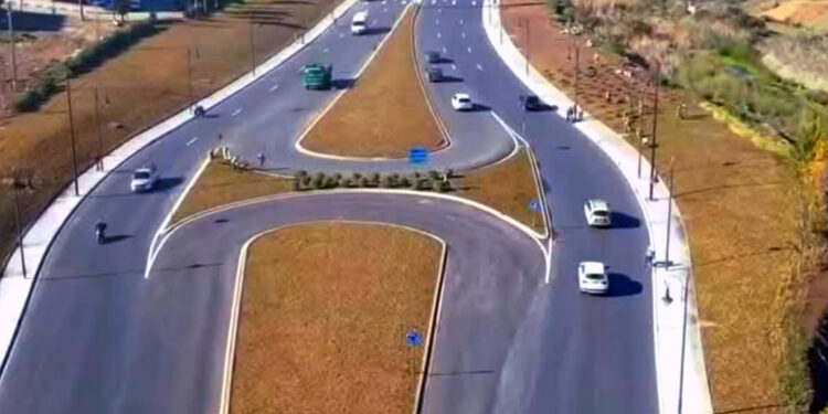 تصميم المدار الطرقي اللولبي