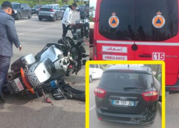 تفاصيل صادمة لحادثة سير بين سيارة مهاجر من الجالية والدرك الملكي