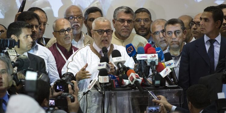 العدالة والتنمية يقتني فيلا جديدة بحي الليمون استعدادا للانتخابات المقبلة / AFP PHOTO / FADEL SENNA