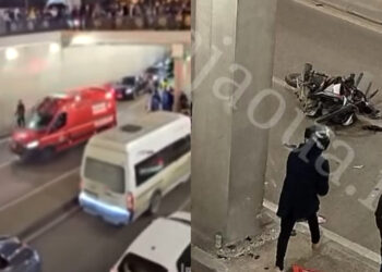 حادثة سير جديدة تحت نفق مركز الحليب طريق الرباط