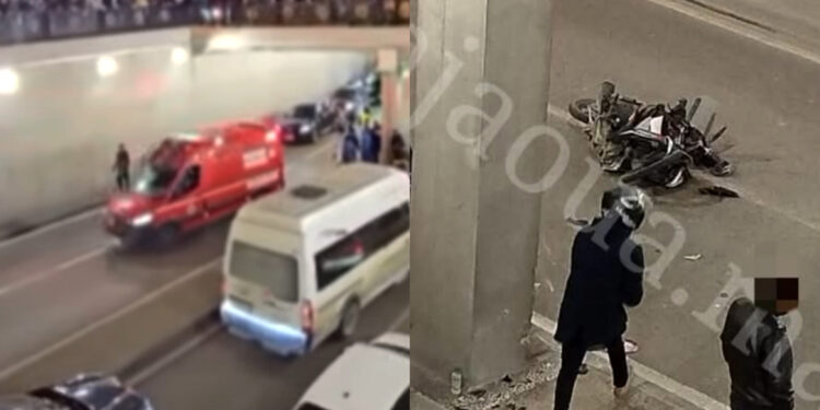 حادثة سير جديدة تحت نفق مركز الحليب طريق الرباط