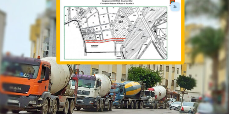 خريطة توسعة الشوارع و فتح الطرقات الجديدة بمدينة طنجة