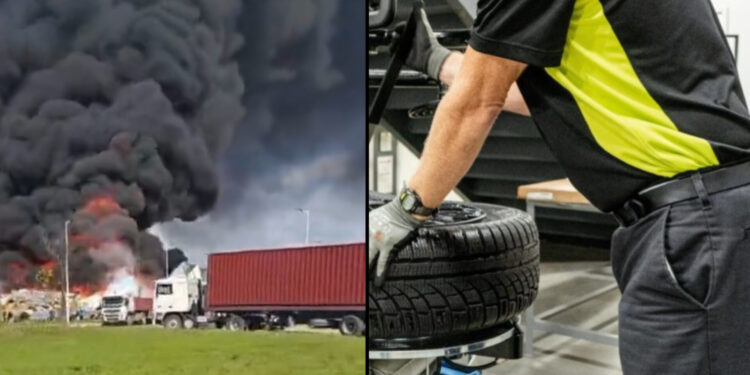 تفاصيل جديدة عن حريق مصنع العجلات بالمنطقة الصناعية طنجة تيك