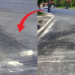 طنجة .. ظهور تشققات في طريق بعد أيام قليلة من تزفيته