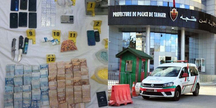 ولاية أمن طنجة تعلن القبض على أفراد عصابة إجرامية ضواحي اكزناية بحوزتها 67 مليون