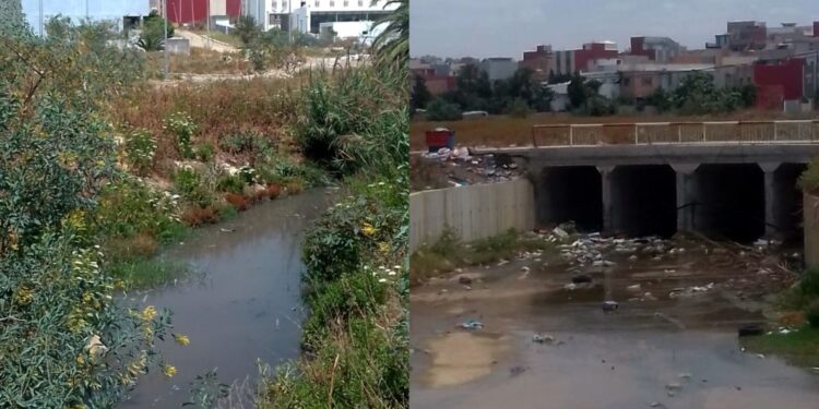 اكزناية.. انفجار قنوات الواد الحار يؤدي إلى اختلاطه بوديان مياه الأمطار