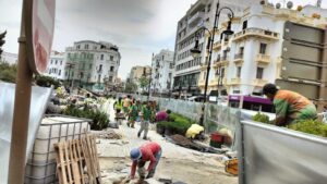 ساحة فارو أو سور المعكازين الشهيرة بطنجة ترى النور في حلة جديدة