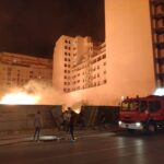 حريق قرب قصر جماعة طنجة