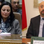 منير الليموري عمدة طنجة يمين وهدى الدريسي مديرة طنجة موبيليتي