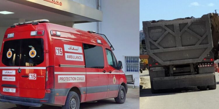 صادم... شاحنة تودي بحياة طفلة في طريق شاطئ القصر الصغير