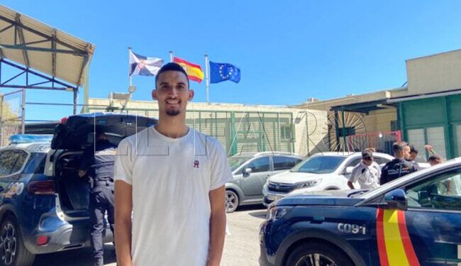 صورة اللاعب من سبتة المحتلة نشره موقع صحيفة فارو