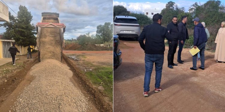 رغم الإمكانيات الضعيفة… جماعة حجر النحل تواصل فتح الأوراش وتحسين البنية الطرقية