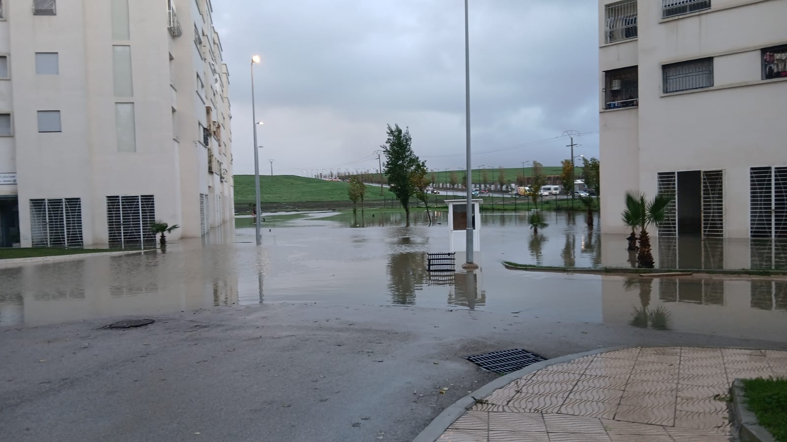 بعض السكان يقفزون مع أطفالهم بين الأسطح للنزول والدخول من عمارات مجاورة !!