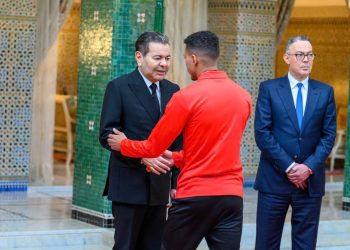 بتعليمات ملكية الأمير مولاي رشيد يستقبل المنتخب لكرة القدم