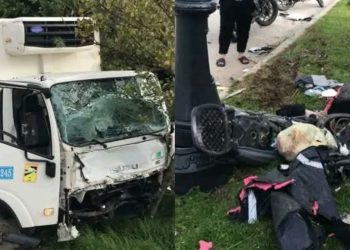 مصرع شخصين في حادث مروع بطريق أشقار بطنجة إثر اصطدام شاحنة بدراجة نارية