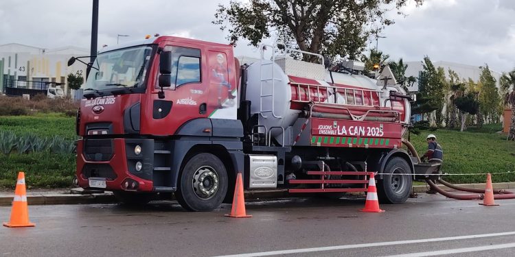 كان المغرب 2025 : فُرق أمانديس تواصل تدخلاتها الميدانية لتجنيب مدينة طنجة مخاطر الفيضانات