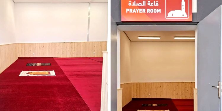 إدارة ملعب طنجة الكبير تخصص قاعة للصلاة ومكانًا للوضوء