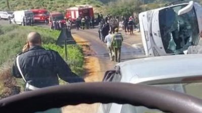 حادث سير مأساوي يُنهي حياة أربعة موظفين للأمن الوطني