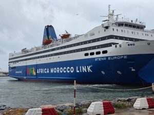 باخرة Stena Europe في رصيف ميناء الناظور غرب المتوسط