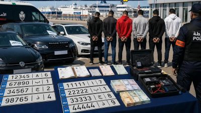 سقوط عصابة خطيرة لتزوير وتهريب السيارات بطنجة
