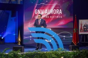 كلمة وزير النقل واللوجستيك عبد الصمد قيوح بمناسبة إطلاق سفينة GNV Aurora