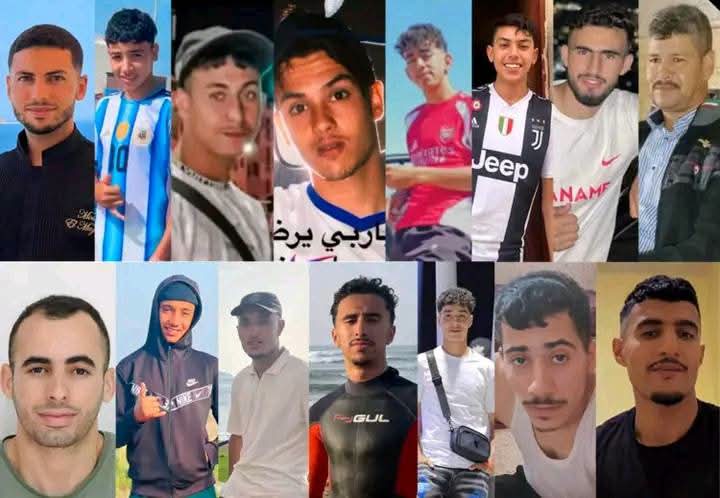 مجموعة من الشبان المفقودين خلال وجة العبور الجماعي نحو سبتة