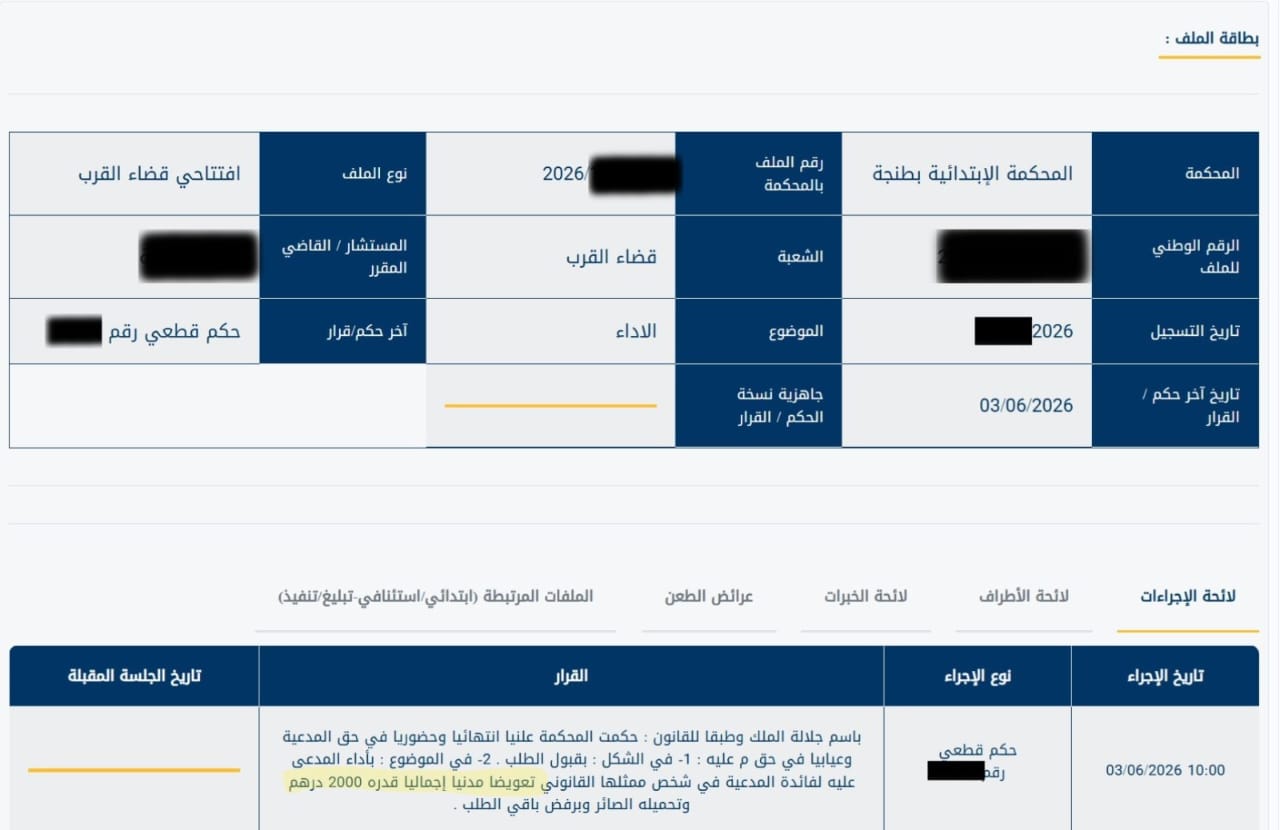 قرارات قضائية نهائية تؤكد قانونية تسعيرة وقوف السيارات بالمناطق المحدودة والمرافقة بمدينة طنجة