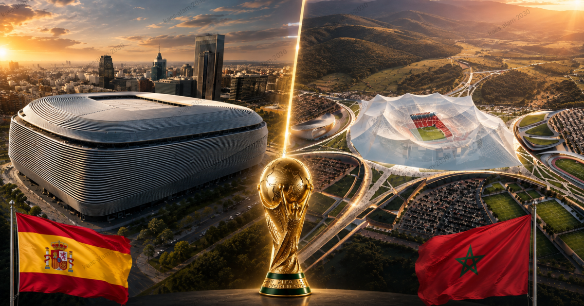 جديد تنظيم نهائي كأس العالم 2030 بين المغرب و إسبانيا